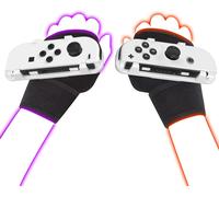 Bracelet pour Just Dance 2024 2023,2022,2021,2020,Brassard Compatible Avec Nintendo Switch/OLED Dance,Accessoires de Jeu Mains Libres pour Manette Joycon Blanc