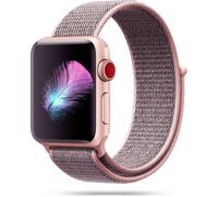 Bracelet pour montre connectee - connecteur de bracelet Tech-protect NYLON APPLE WATCH 1/2/3/4/5/6 (38/40MM) PINK SAND