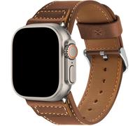 BRACELET POUR MONTRE CONNECTEE - Fleuve - Bracelet cuir Apple Watch 38-49mm Series 1-10, Se/Se2/Ultra 2, remplacement mixte
