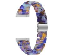 Bracelet Pour Montre Connectée Résine Poids Léger Remplacement Coloré Pour Fitbit Versa 3-Sense -Mélange Bleu