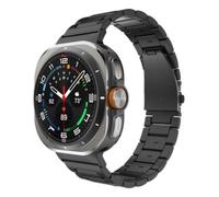 Bracelet pour montre - JUSTIN - Samsung Galaxy Watch Ultra (25/24) - Titane - Noir - Maillons traditionnels