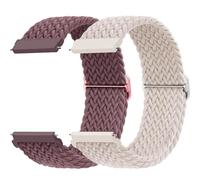 Bracelet pour Samsung Galaxy Watch 3 45mm/Galaxy Watch 46mm/Gear S3 Frontier, 22mm Bracelets Nylon Tressé pour Huawei Watch Gt 2/Gt 3/Gt 46mm/Watch 2/pour Garmin Venu/2 Montre Band Homme Femme,2PCS