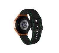 Bracelet pour Samsung Galaxy Watch 5 / 5 Pro / 4 Silicone Coutures Vert citron