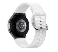 Bracelet pour Samsung Galaxy Watch 5 / 5 Pro / 4 Silicone Texturé Losange Blanc