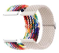 Bracelet pour Samsung Galaxy Watch 7/6/4/5/FE 40mm 44mm/Active 2/5 Pro 45mm/3 41mm, 20mm Bracelets Nylon pour Garmin Vivoactive 3/4s/Forerunner 245/Venu Sq 2/2 Plus/pour Amazfit Gts 2/4 Mini,2PCS