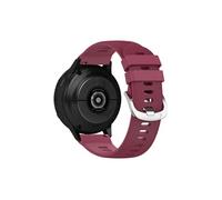 Bracelet pour Samsung Galaxy Watch Active 2 40mm Silicone Texturé et Ajustable - Bordeaux