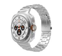 Bracelet pour Samsung Galaxy Watch Ultra - JUSTIN - PrimeSteel - Acier inoxydable - Maillons élégants - Gris métal