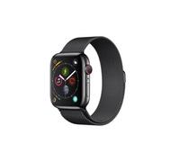 Bracelet pour Apple Watch 38/40/41mm Maille Milanaise Noir