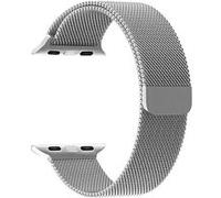 Bracelet pour Apple Watch 42 / 44 / 45 / 49mm Maille Milanaise Argent