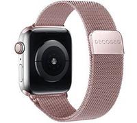 Bracelet pour Apple Watch 44 / 45 / 46 / 49mm en Maille Milanaise Milan Traction Rose