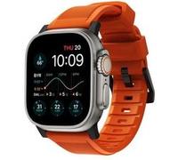Nomad - Bracelet Sport Robuste pour Apple Watch 42mm / 44mm / 45mm / 49mm - Orange/Noir - NM01217985