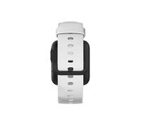 Accessoires bracelet et montre connectée Avizar Bracelet pour Xiaomi Mi Watch Lite / Redmi Watch Silicone Soft touch Premium Blanc Ajustable par Boucle Ardillon