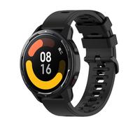 Bracelet pour Xiaomi Watch S1 Active / Watch Color 2 Silicone Souple et Ajustable - Noir