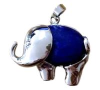 Bracelet power oeil de tigre, oeil de faucon et oeil de taureau + Pendentif éléphant en lapis lazuli