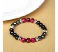 Bracelet protection en œil de tigre rose