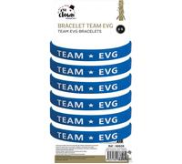 Bracelet - Ptit Clown - Team EVG - Lot de 6 - Bleu - Adulte