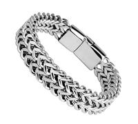 Bracelet punk pour homme | Bracelet punk cool en acier inoxydable, bijou moderne élégant et tendance pour homme, papa, amis, mari, famille, grand-père