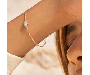 Bracelet quartz rose - orphée