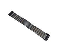 Bracelet Quick Fit 26mm en titane et silicone Pour Garmin Fenix 8 Pro 51mm 6X 7X/EpixPro/D2 Mach2/TACTIX/Quatix Accessoires(Black Orange,26mm)