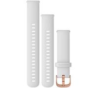 Bracelet Quick Release, 18mm, Silicone Blanc boucle Rose Gold