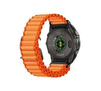 Bracelet QuickFit 22 mm 26 mm Pour Garmin Fenix 8, 7X, 7 Pro, 6X, 6, 5X, 5Plus, Tactix 7, Forerunner 965, 955, Enduro, 2 boucles en nylon(Orange,22mm(Epix Gen 2))