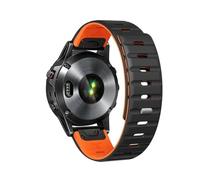 Bracelet QuickFit 26 mm 22 mm for montre Garmin Fenix8 7 7X 6 6X 5X Plus/Epix Pro Gen 2 43 mm 47 mm 51 mm en silicone Enduro 3(Black Orange,For Forerunner 945 955)
