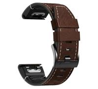 Bracelet QuickFit en cuir et silicone de 22 mm et 26 mm pour Epix Gen 2/7/7X Pro/Enduro Bracelet de sport hybride avec bouton en métal, Quickfit 26mm