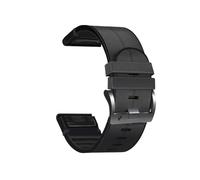 Bracelet Quickfit en cuir silicone 22/26mm Pour Garmin Fenix 8, 51/47mm, E, 7X, 7 Pro, 6X, 6 Pro, 5X, 5 Plus, Enduro 3, 2(Black,22mm Fenix 6 7 Pro)