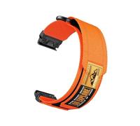 Bracelet QuickFit en nylon 22mm 26mm Pour Garmin Fenix 7 7X 6 6X Pro 5X, Fenix8 51mm 47mm Tactix7, Enduro 3 2 Accessoires(Orange,22mm(7/6/5))