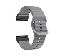 Bracelet QuickFit en silicone 26mm/22mm Pour Garmin Fenix 8, 47mm/51mm, E7, 7X, 6X Pro, 5X Plus, Epix Pro Gen 2/Enduro 3(SpaceH black,22mm)