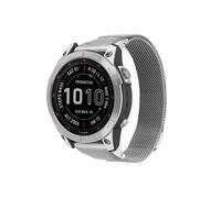 Bracelet QuickFit Milanais - Connexion Garmin 22 mm - Taille L/XL - Argent
