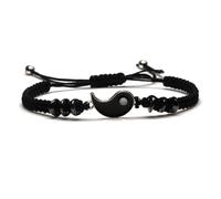 Bracelet réglable en alliage de zinc pour femme avec cordon rouge mauvais œil fait à la main bouddhiste tibétain DIY, Pierre