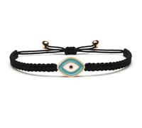 Bracelet réglable en alliage de zinc pour femme avec cordon rouge mauvais œil fait à la main bouddhiste tibétain DIY, Pierre