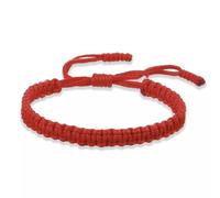 Bracelet réglable en alliage de zinc pour femme avec cordon rouge mauvais œil fait à la main bouddhiste tibétain DIY, Pierre