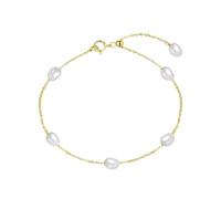 Bracelet réglable en argent Sterling 925, or 14 carats, perles d'eau douce naturelles, bijoux Vintage GPB08(GPB08)