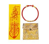 Bracelet réglable en corde de coton tressé pour homme et femme - Bijou de protection fait à la main avec breloques porte-bonheur - Cadeau parfait pour une bonne santé, une carrière et une réussite