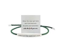 Bracelet « Remember Who The F You Are », « Don't Let The Hard Days Win » | Écharpe réglable en acier inoxydable avec inscription « To My Daughter/Best Friend »