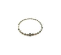 Bracelet Ressort Acier Boule Paillette Anthracite