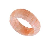 Bracelet rétro en acrylique avec cercles géométriques - Design vintage - Léger et élégant - Accessoire de poignet pour femme - Polyvalent - Motif ombré, taille unique, Comme décrit