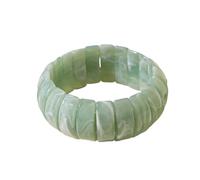 Bracelet rétro en acrylique avec cercles géométriques - Design vintage - Léger et élégant - Accessoire de poignet pour femme - Polyvalent - Motif ombré, taille unique, Comme décrit