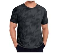 Bracelet réveil européen en soie glacée fine, respirant, anti-transpiration, séchage rapide, fitness, homme, décontracté, ample et confortable, col rond, t-shirt à manches courtes débardeur homme