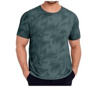 Bracelet réveil européen en soie glacée fine, respirant, anti-transpiration, séchage rapide, fitness, homme, décontracté, ample et confortable, col rond, t-shirt à manches courtes débardeur homme