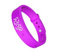 Bracelet réveil - Montre de rappel silencieuse en silicone ABS | Minuteur vibrant réglable avec 3 alarmes quotidiennes | Aide les dormeurs profonds à gérer les médicaments et les routines