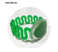 Bracelet RFID en Silicone réinscriptible T5577,125Khz,copie de carte vierge Clone dans la carte de contrôle d'accès - Type Green