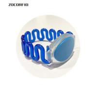 Bracelet RFID en Silicone réinscriptible T5577,125Khz,copie de carte vierge Clone dans la carte de contrôle d'accès - Type Blue