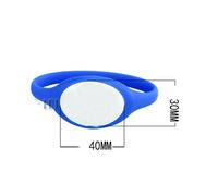 Bracelet RFID réinscriptible en Silicone,copie de carte vierge dans la carte de contrôle d'accès 125KHZ T5577/EM4305 - Type Blue