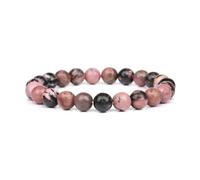 Bracelet Rhodonite en Pierre Naturelle pour Femme - Perles 8MM - Élégance et Bien-Être au Quotidien - Lithothérapie