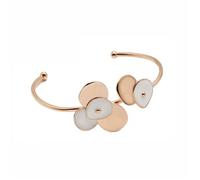 Bracelet Rigid Pertegaz Camelia Blanca Flor Cold Emel [AB7175] - Femme - Doré - Métal