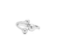 Bracelet rigide Uno de 50 avec trois perles plaquées argent sterling