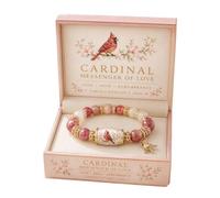 Bracelet Robin Édition Limitée 2026 avec Boîte Cadeau, Bijoux Inspirants Oiseau Moineau, Bijou de Printemps pour Femmes, Accessoire à Perles pour Fête Anniversaire, Cadeaux de Soin